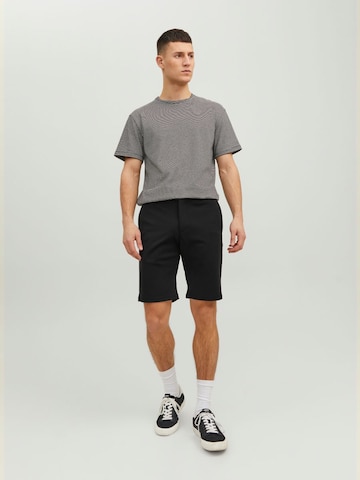 JACK & JONES - Regular Calças chino 'PHIL' em preto