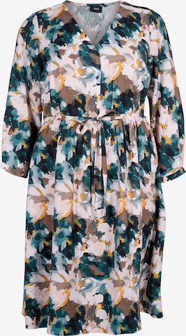 Zizzi Shirt dress in Green: front