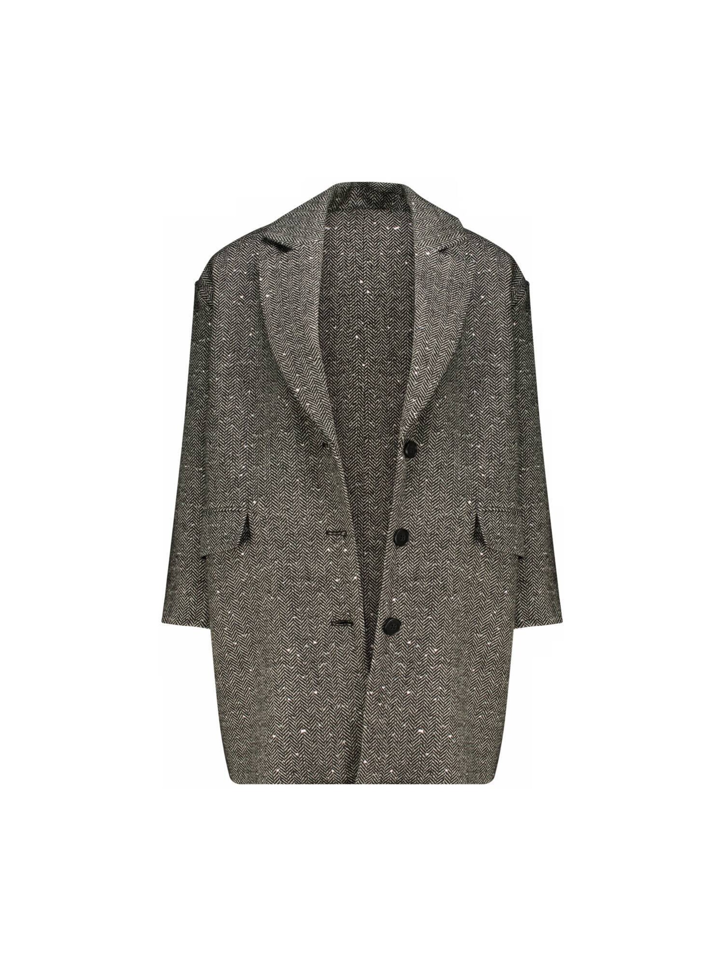 Deeluxe Tussenmantel 'Kalissa' in Zwart: voorkant