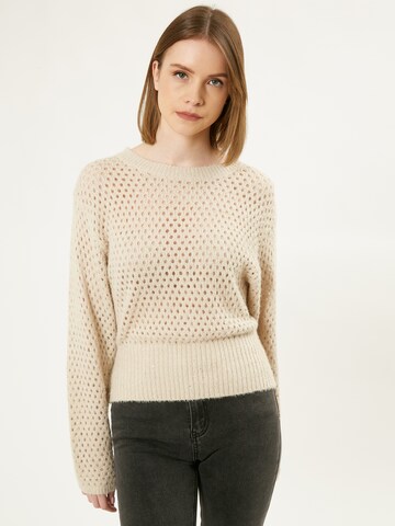 Influencer Pullover i beige: forside