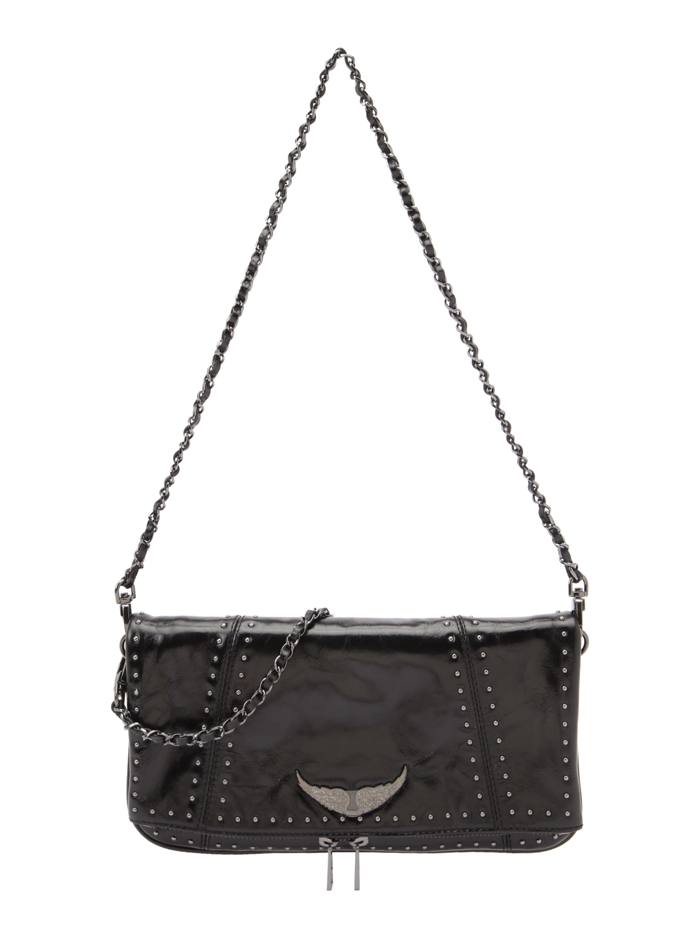 Zadig & Voltaire Torba na ramię w kolorze czarny: przód