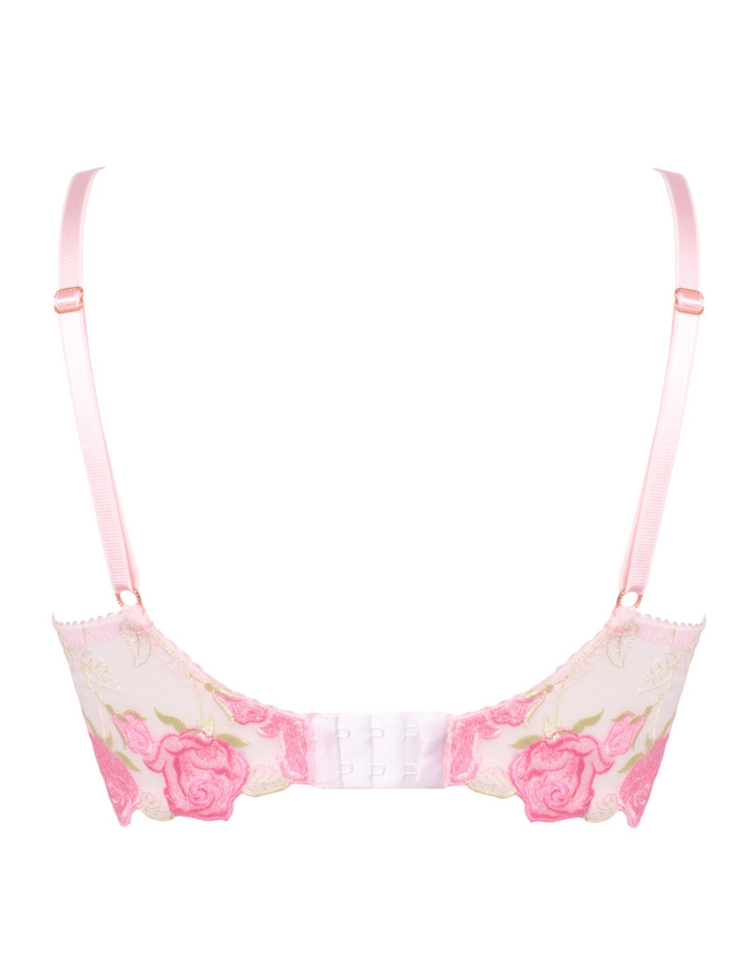 WHITE RVBBIT Balconette BH 'Mrs. Rose' i pink