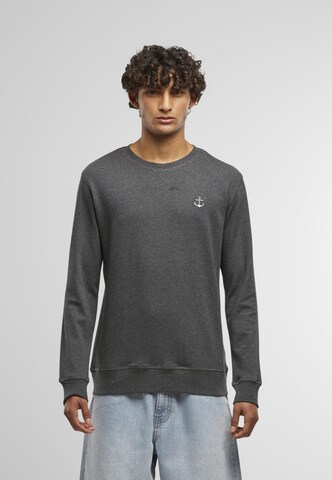 Sweat-shirt 'Anchor' Mister Tee en gris : devant