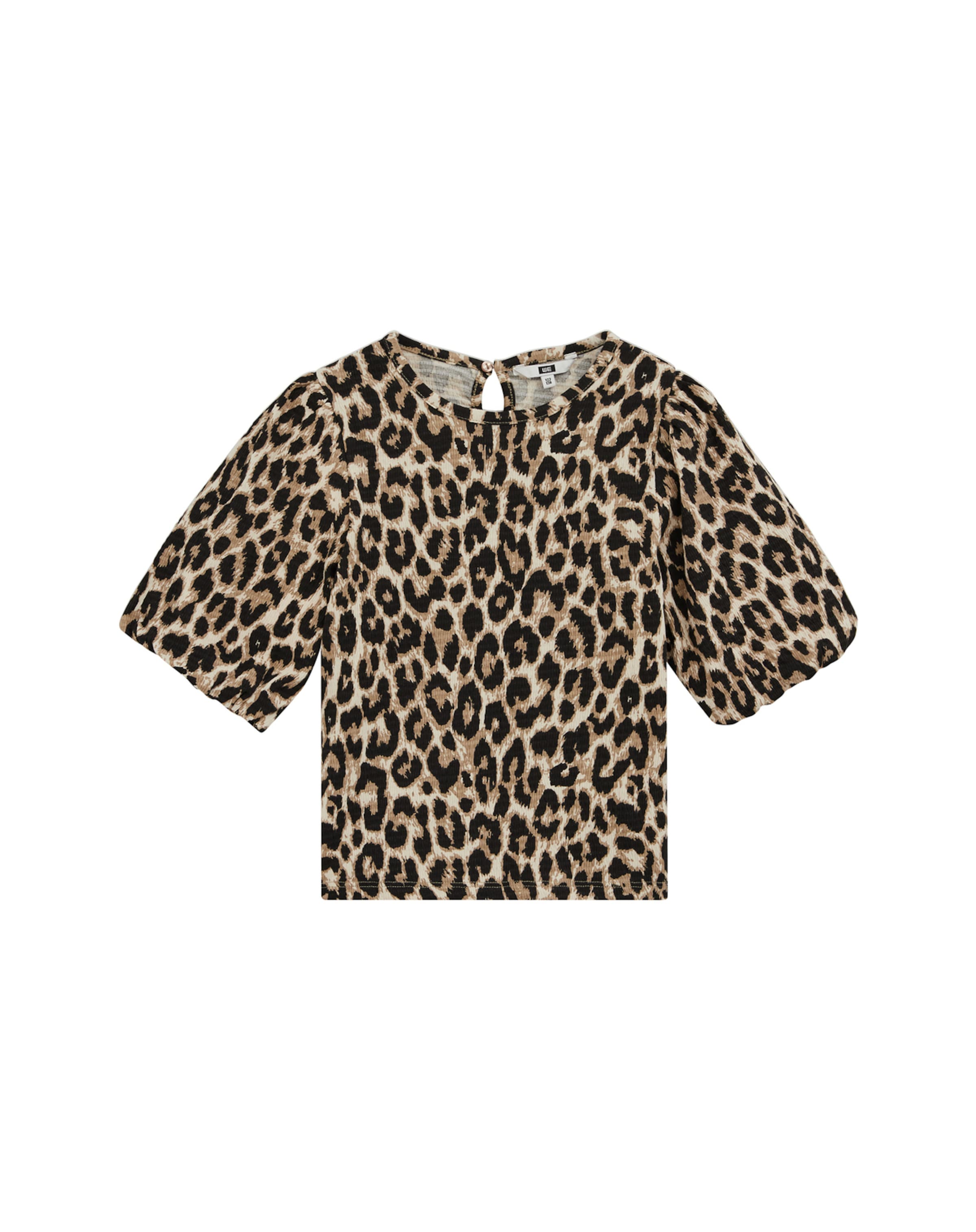 T-Shirt WE Fashion en beige : devant