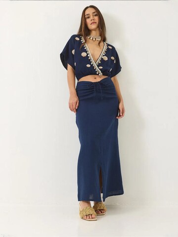 Bianco Lucci Set in Blau