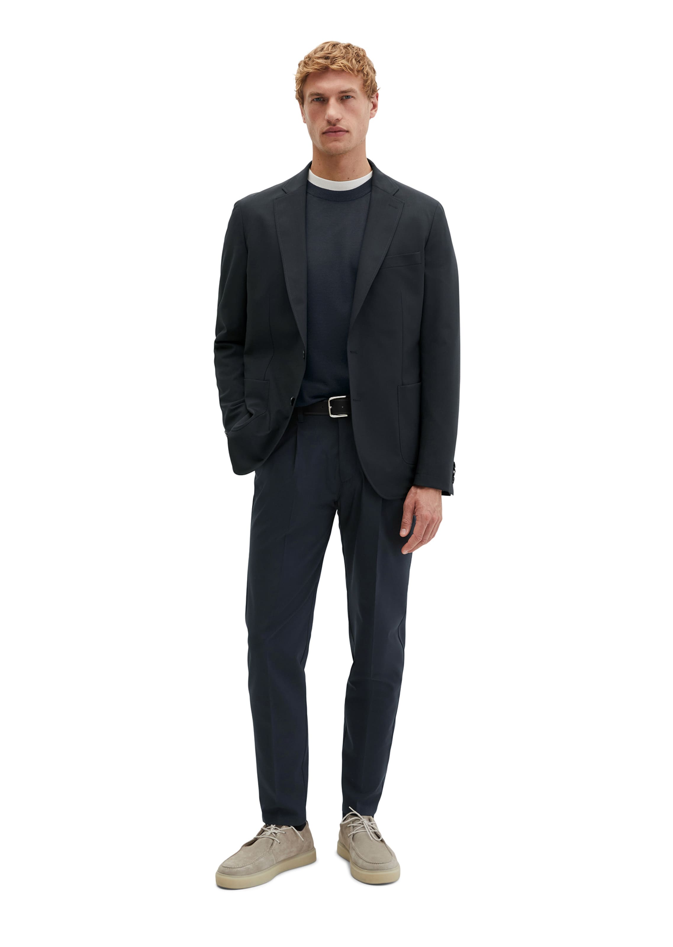 Marc O'Polo Regular Fit Sakko 'Travel Collection' in Blau