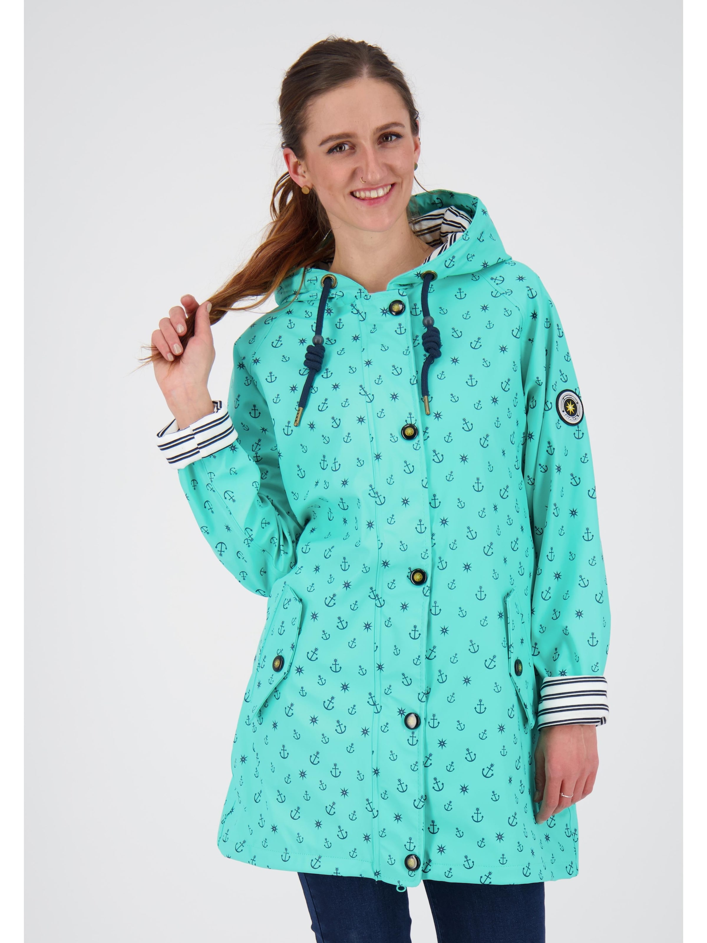 ankerglut Between-seasons parka 'Friesennerz ANKERGLUTZAUBER' in Blue: front