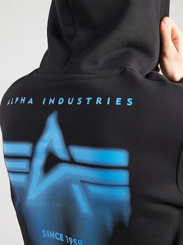 ALPHA INDUSTRIES Bluzka sportowa w kolorze czarny