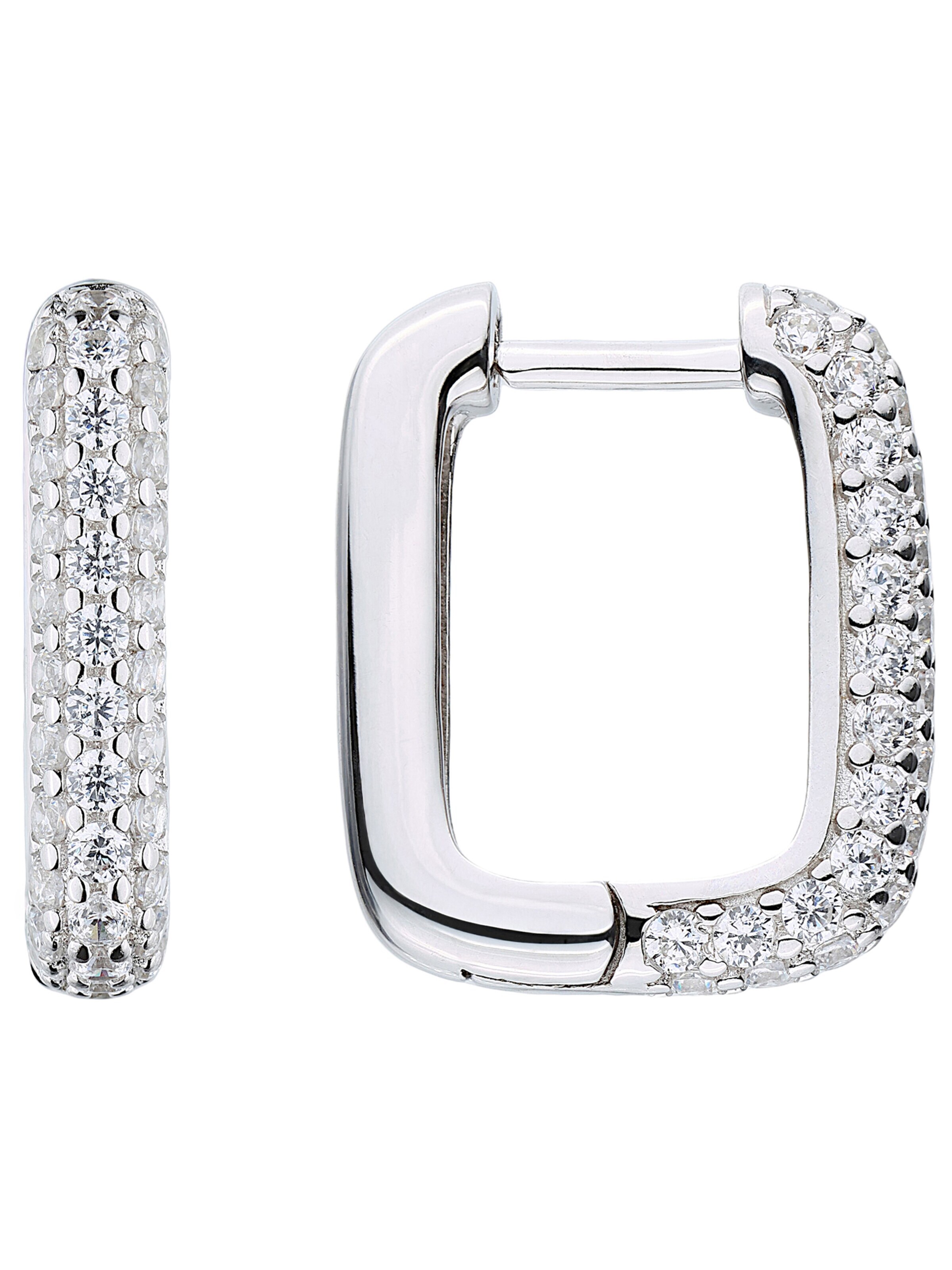 Jobo Earrings in Silver: front