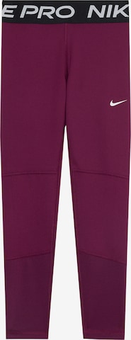 NIKE - Skinny Pantalón deportivo 'Pro' en rojo: frente
