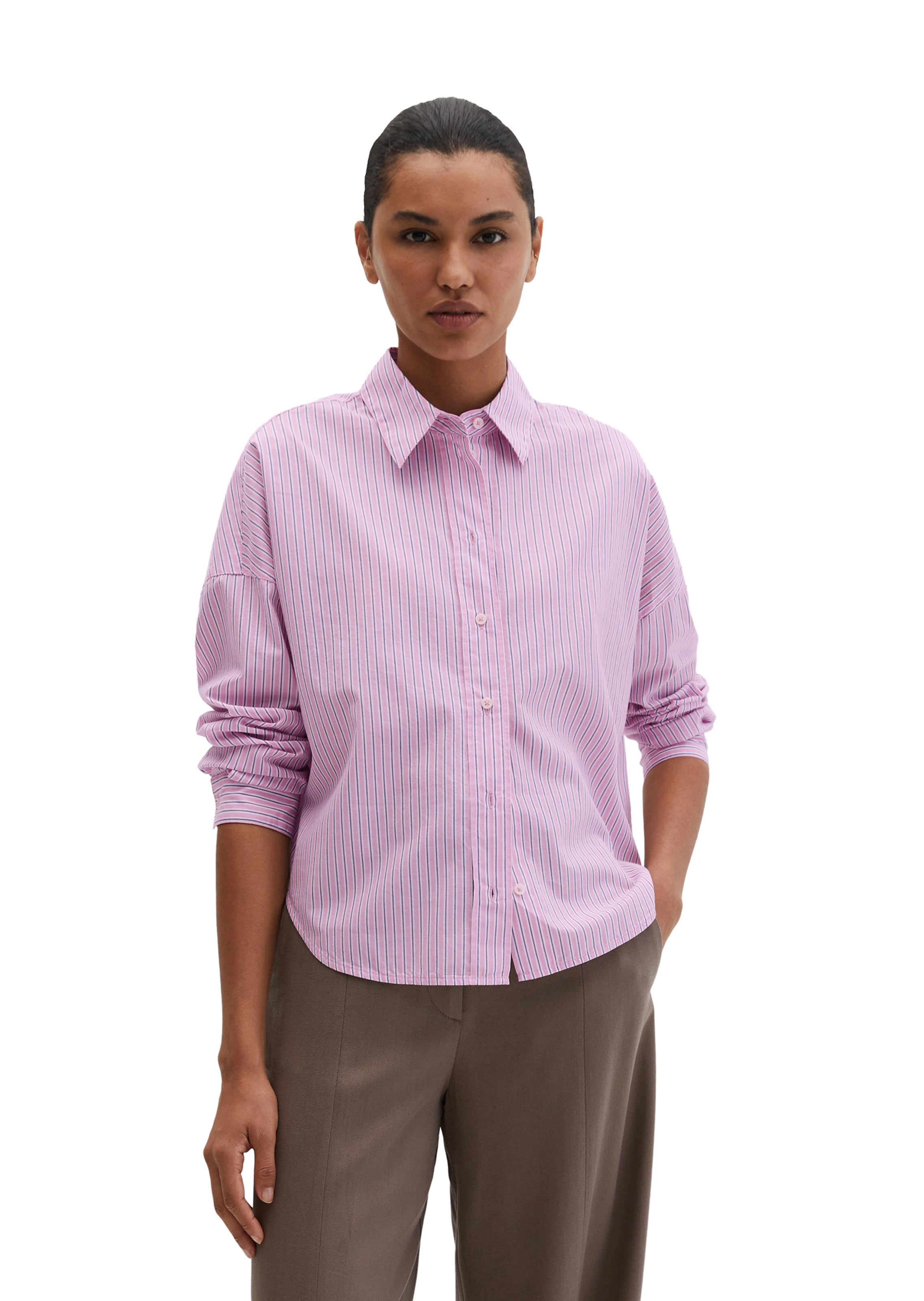 Marc O'Polo Blouse in Roze: voorkant