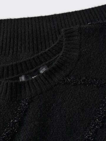 MANGO Sweter 'Broco' w kolorze czarny