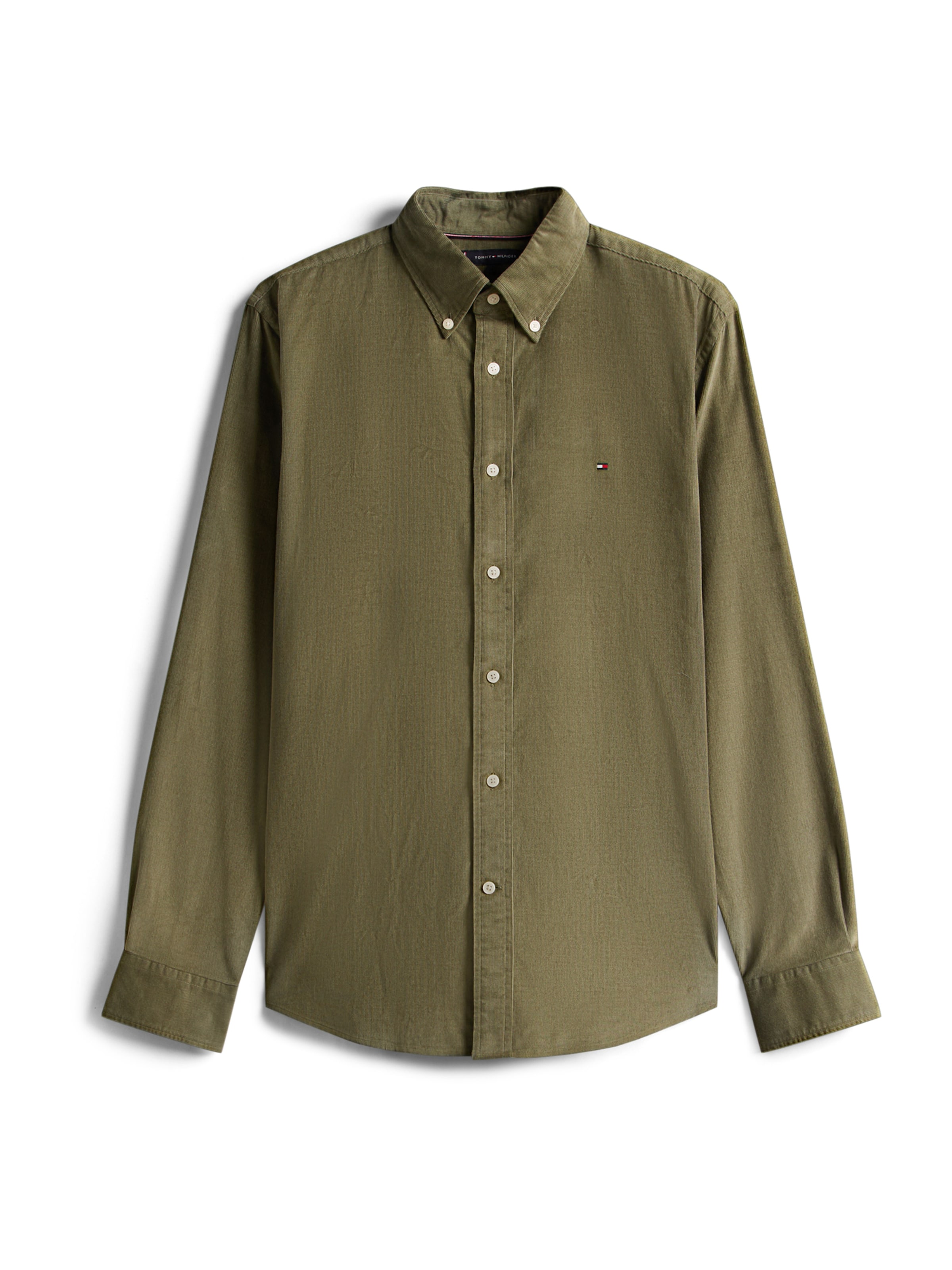 TOMMY HILFIGER Klasický střih Košile – zelená: přední strana