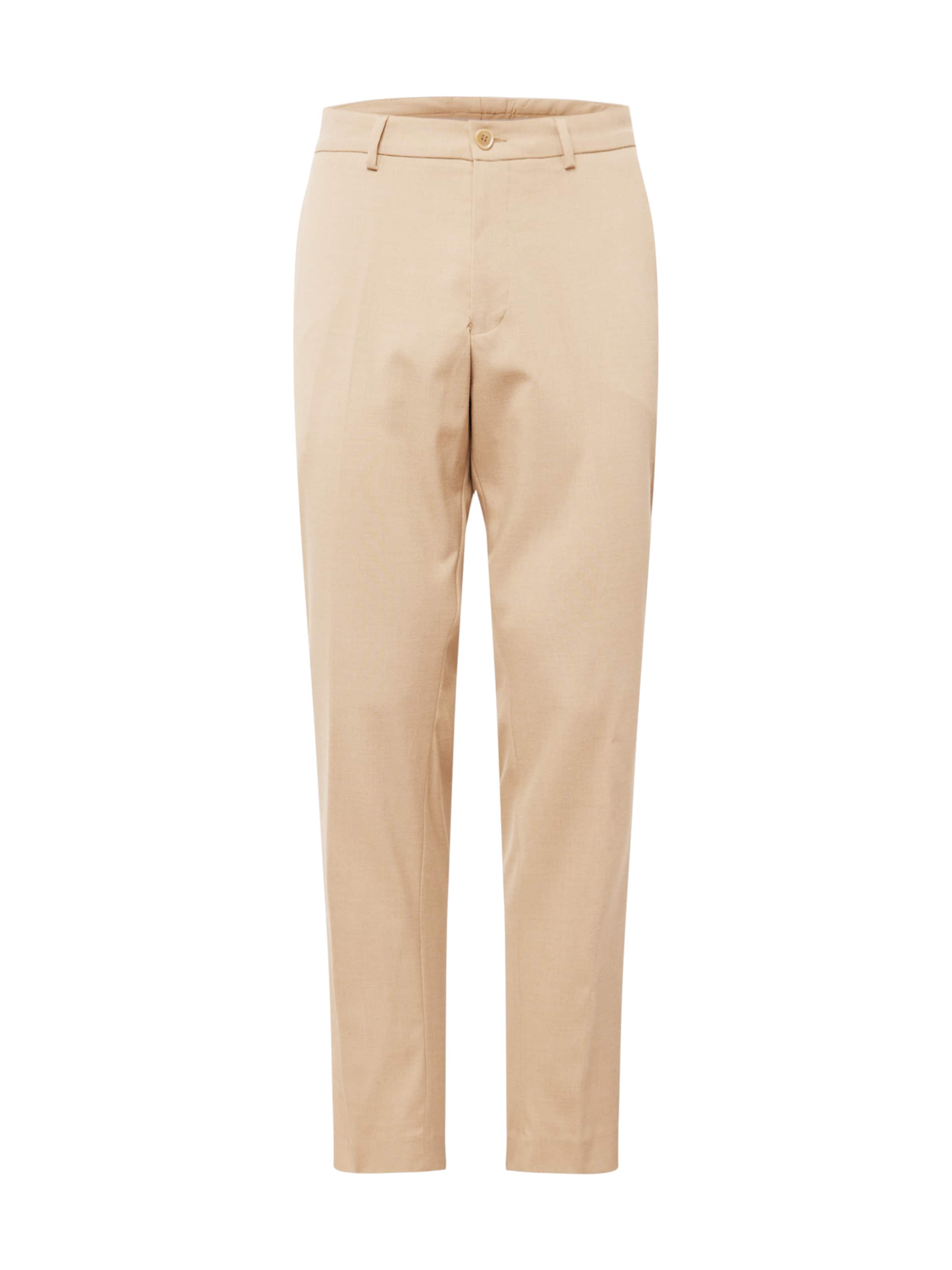 s.Oliver Slim fit Pleated Pants in Brown: front