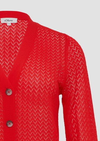 s.Oliver Gebreid vest in Rood