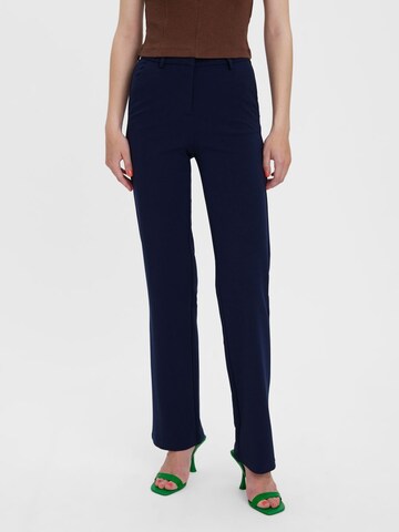 VERO MODA Regular Trousers 'Zamira' in Blue: front