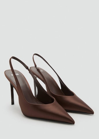 MANGO Slingback Pumps 'Mica' in Brown