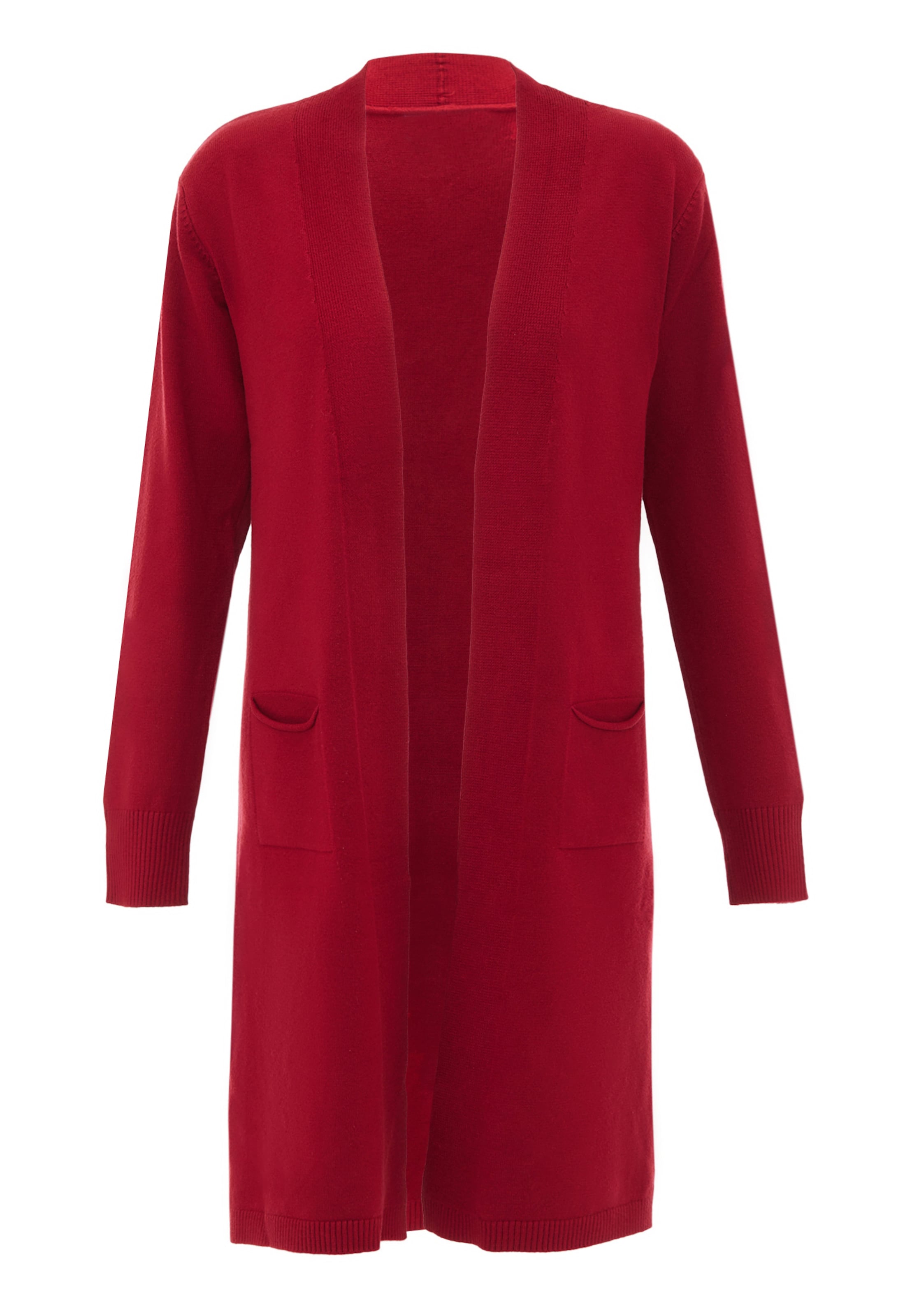 SANIKA - Casaco de malha em vermelho: frente