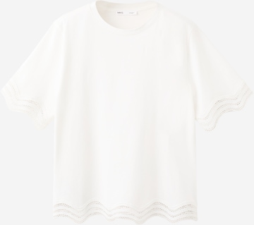 MANGO Shirt 'Ona' in Wit: voorkant