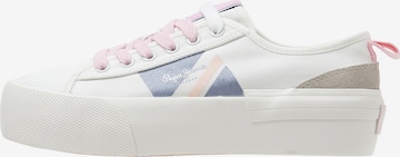 Sneaker bassa 'ALLEN' di Pepe Jeans in bianco: frontale