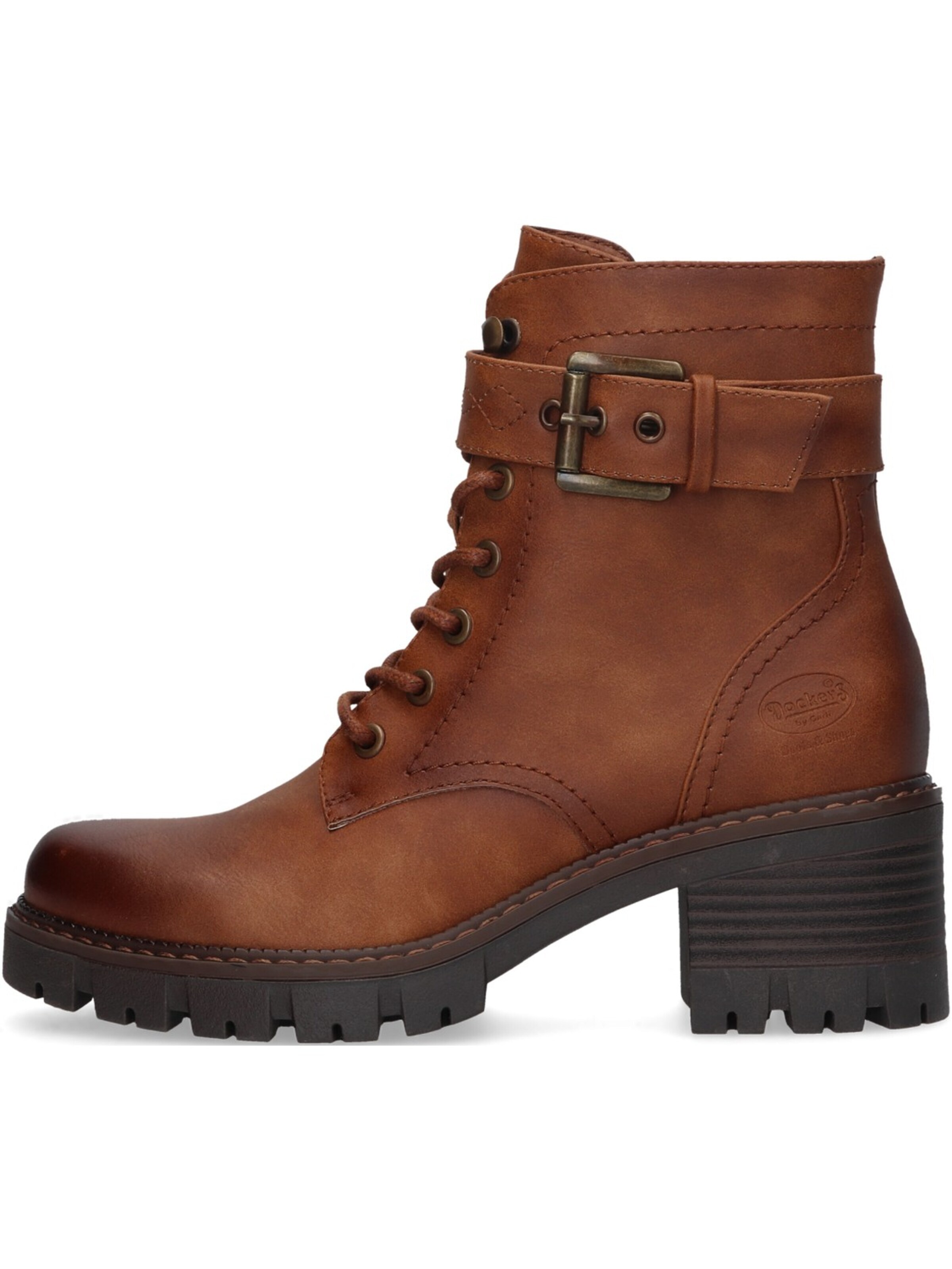 Dockers Ankle Boots 'Dockers Dockers Damen Stiefelette Kunstleder Cognac'‌‌‌‌‌‌‌‌‌‌ in Braun: Vorderseite