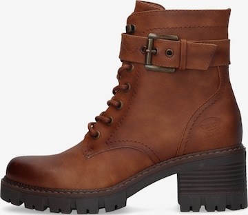 Dockers Ankle Boots 'Dockers Dockers Damen Stiefelette Kunstleder Cognac' in Braun: Vorderseite