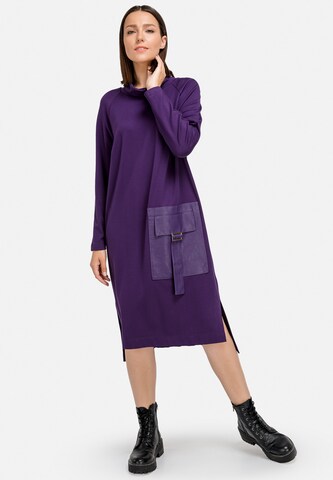 Robe HELMIDGE en violet : devant