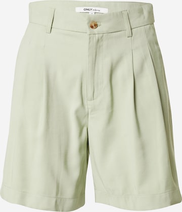 Pantaloni con pieghe 'LAURA-ARIS' di ONLY in verde: frontale