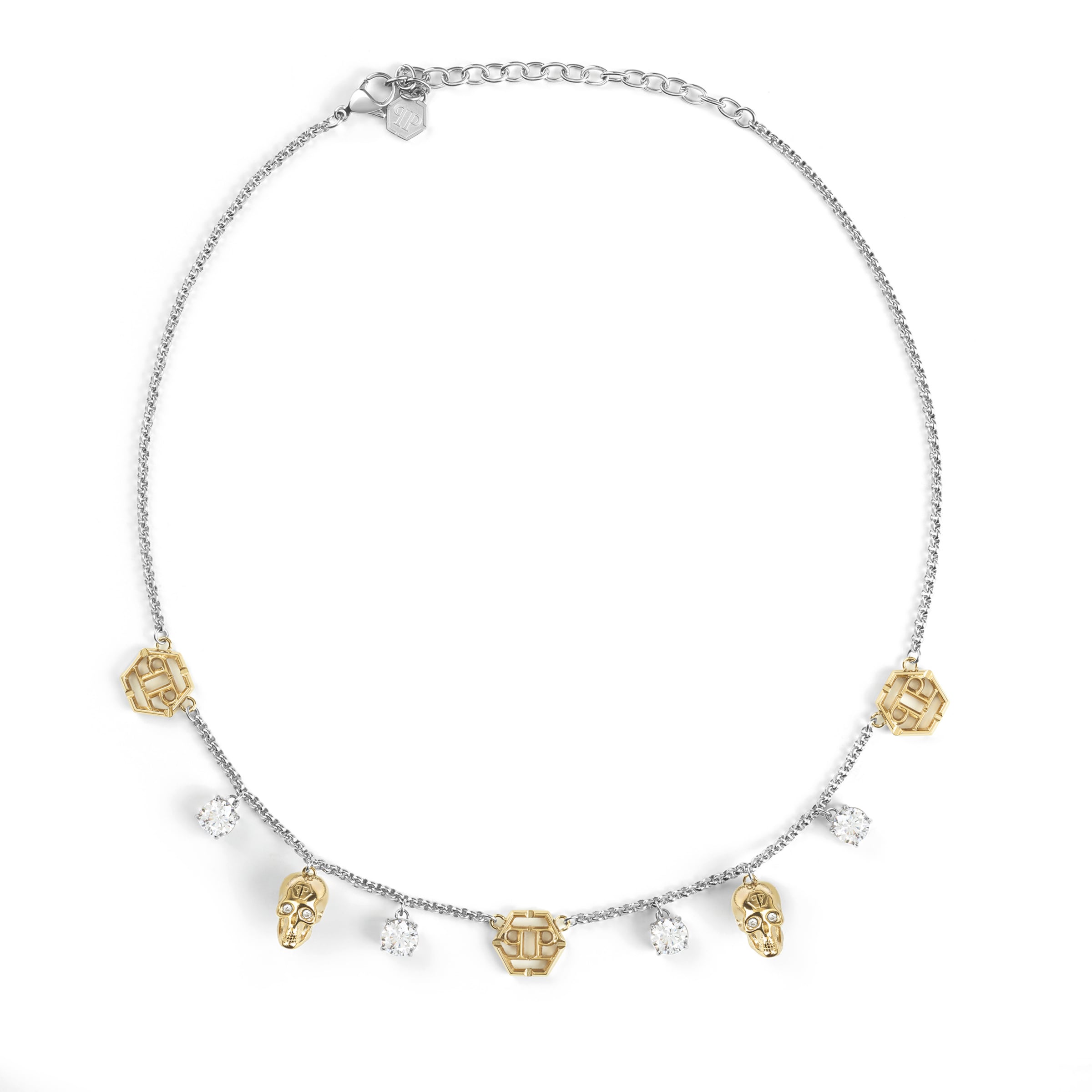 Chaîne Philipp Plein Jewellery en argent : devant
