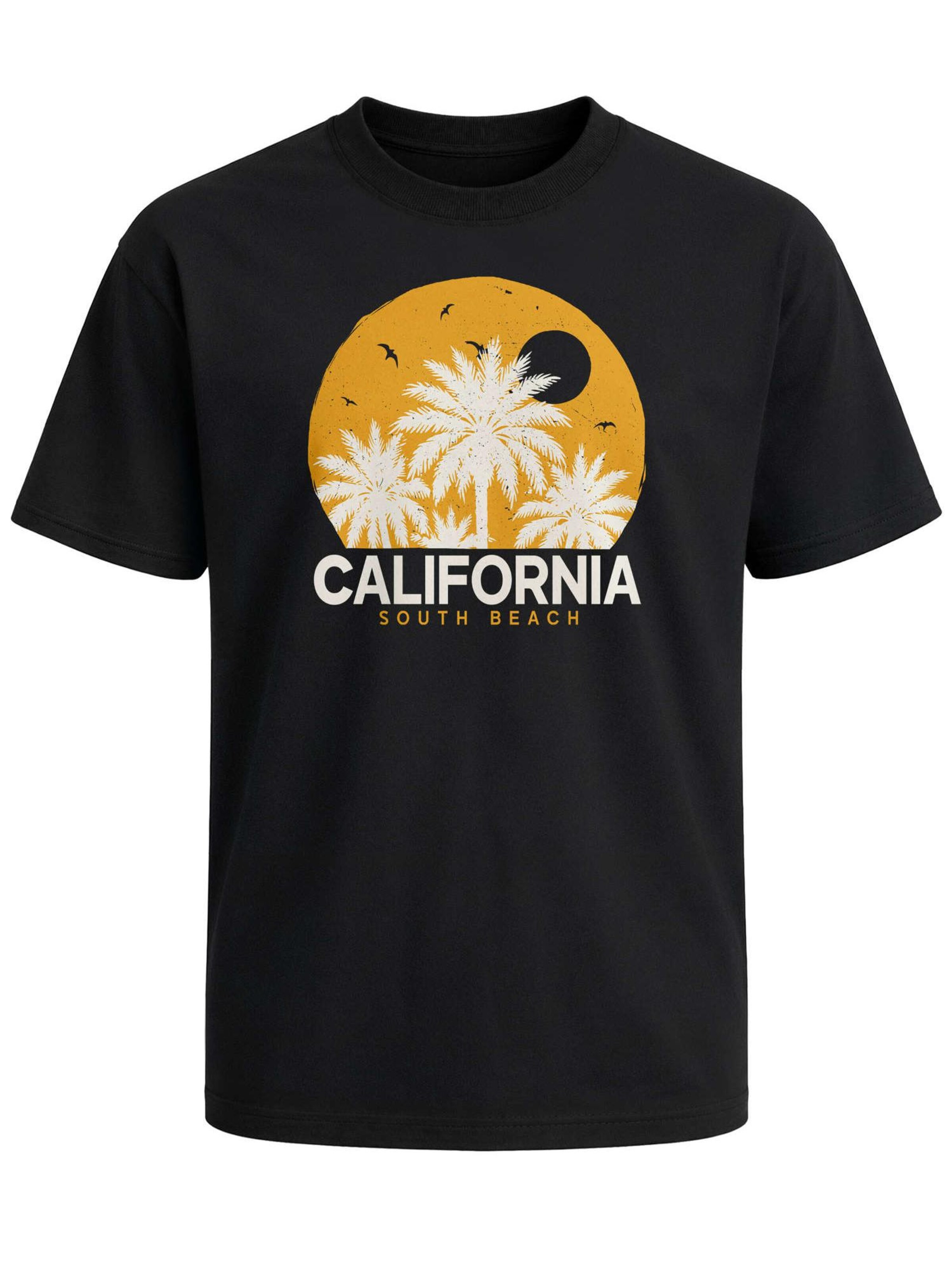 Neverless Shirt 'California' in Black: front