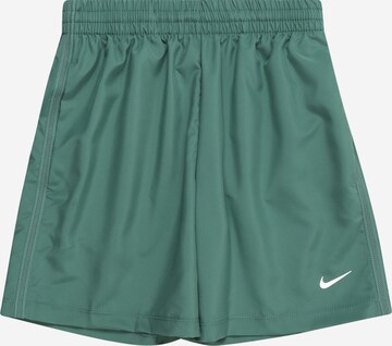 NIKE Regular Workout Pants in Green: front