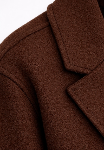 Elara Between-Seasons Coat in L in Dark brown, Item view