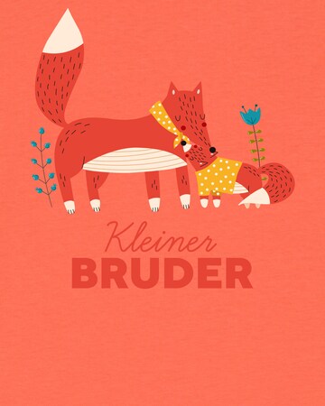 T-Shirt 'Fuchs Kleiner Bruder' watabout.kids en orange