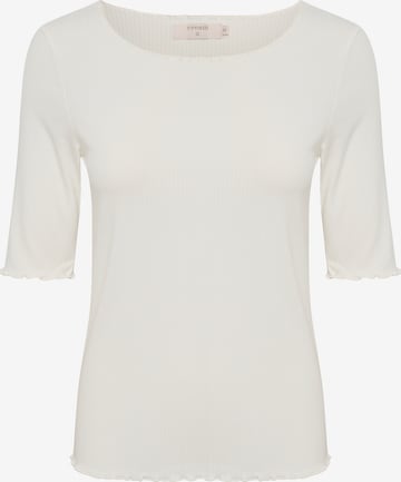 Cream Shirt 'Ribba' in White: front