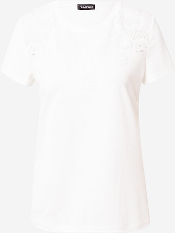 T-shirt TAIFUN en blanc : devant