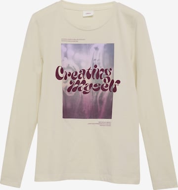 T-Shirt s.Oliver en beige : devant