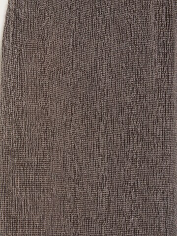 Pull&Bear Wide Leg Hose in Braun