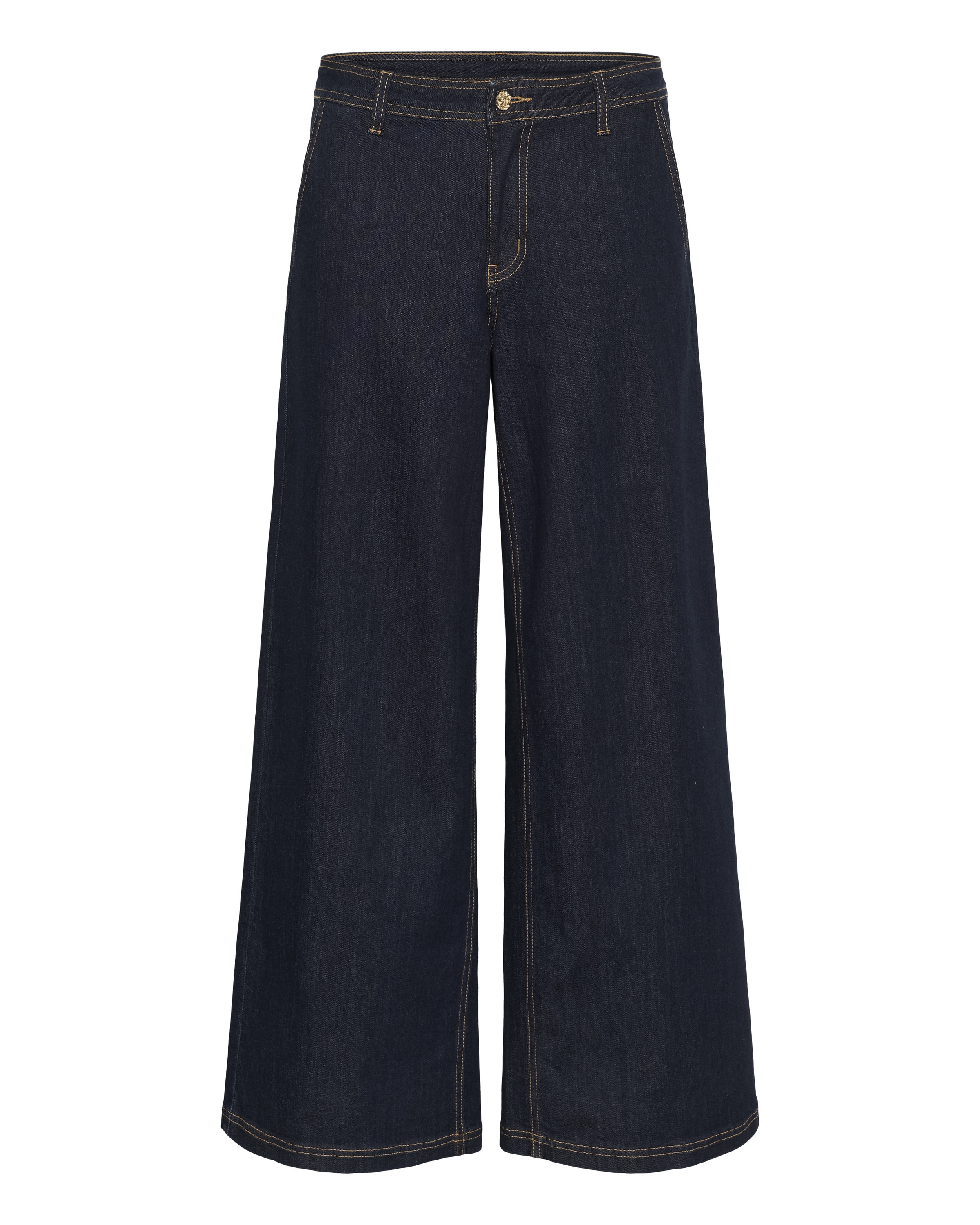 CULTURE Wide Leg Jeans i blå: forside
