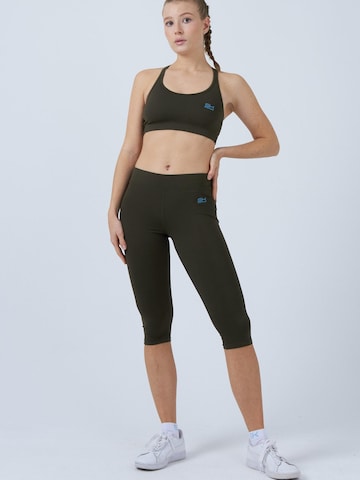 Leggings '3/4 Sport Leggings' SPORTKIND en vert : devant