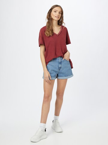 Free People Oversized shirt 'JONI' in Red