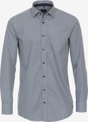 VENTI Button Up Shirt in Blue: front