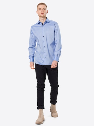 ETERNA - Ajuste regular Camisa de negocios en azul