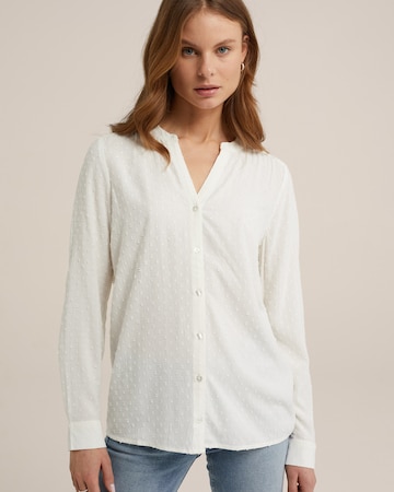 WE Fashion Bluzka w kolorze biały: przód