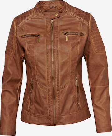 KOROSHI Prehodna jakna | rjava barva: sprednja stran