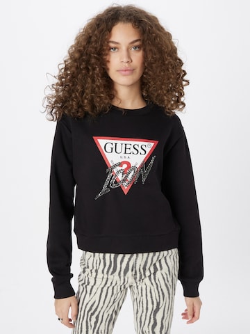 GUESS Sweatshirt in Black: front