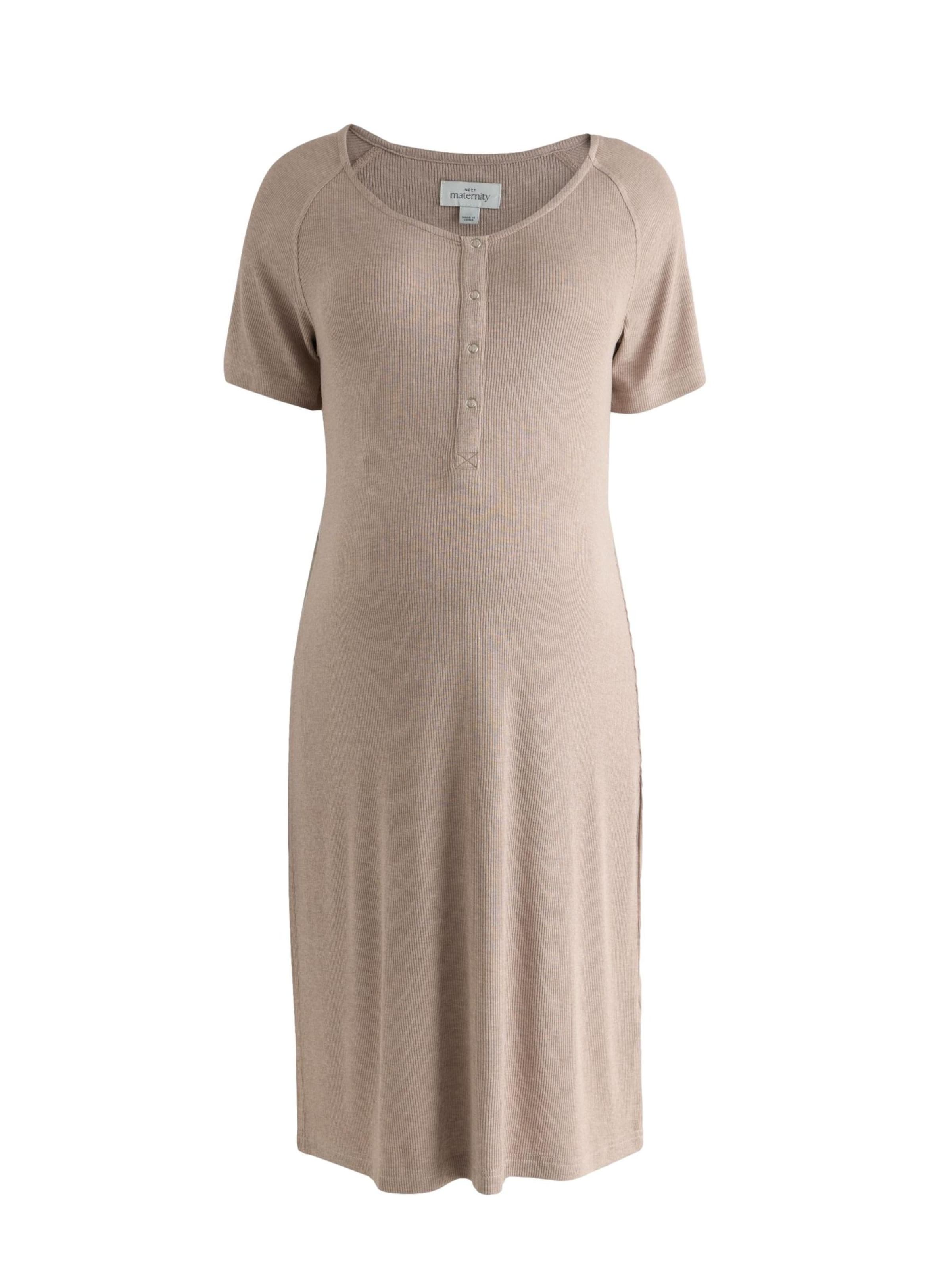 NextSpavaćica košulja - smeđa boja: prednji dio