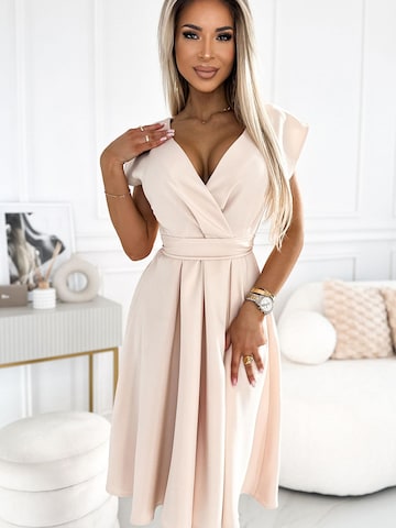Numoco Evening Dress 'Midikleid Scarlett' in Beige