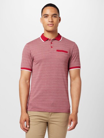 BURTON MENSWEAR LONDON Shirt 'Birdseye' in Red: front