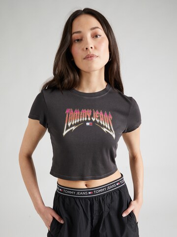 T-shirt Tommy Jeans en noir : devant