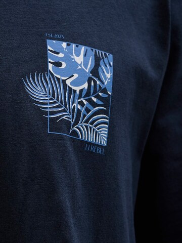 JJ Rebel T-Shirt 'JREBBLOOM' in Blau